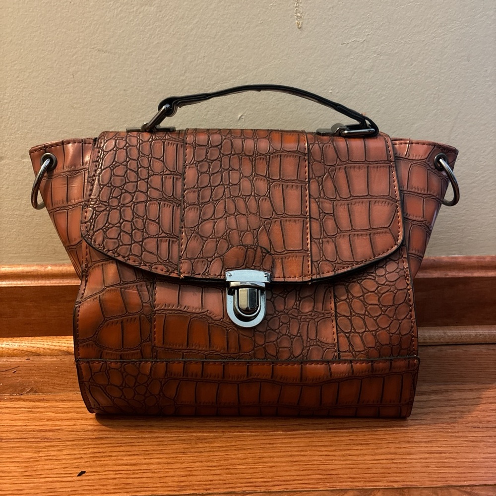 Croc skin bag